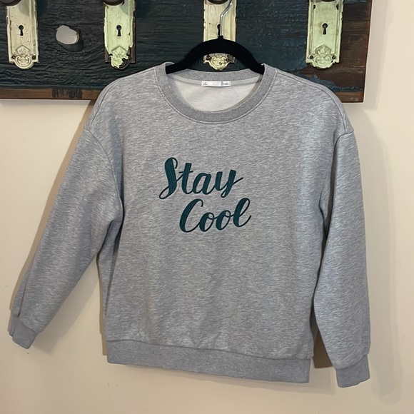 Baleno Grey Crewneck Stay Cool Sweatshirt Size Small - Picture 3 of 12